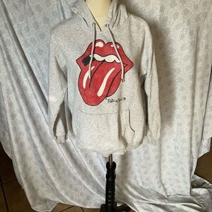 H&M Gray Hoodie with Red Graphic